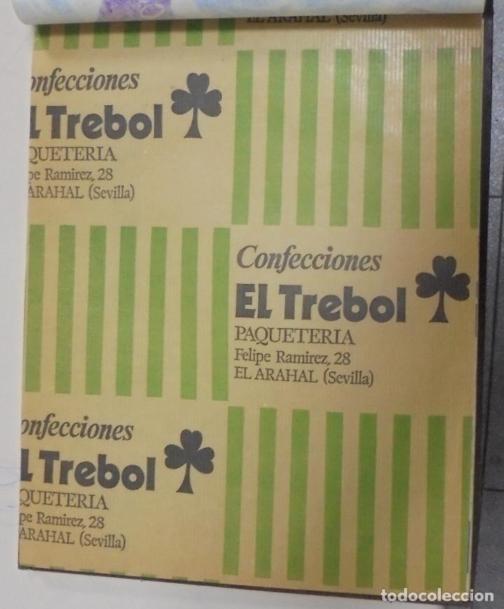 Coleccionismo: PLIEGO DE PAPEL. CONFECCIONES EL TREBOL. PAQUETERIA. EL ARAHAL, SEVILLA. 35 X 28CM