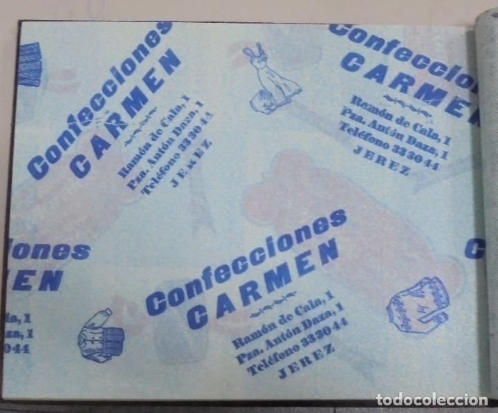Coleccionismo: PLIEGO DE PAPEL. CONFECCIONES CARMEN. JEREZ, CADIZ. 35 X 28CM