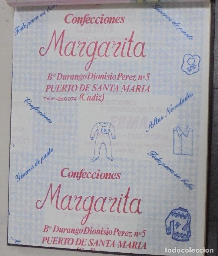Collecting paper: PLIEGO DE PAPEL. CONFECCIONES MARGARITA. PUERTO SANTA MARIA, CADIZ. 35 X 28CM