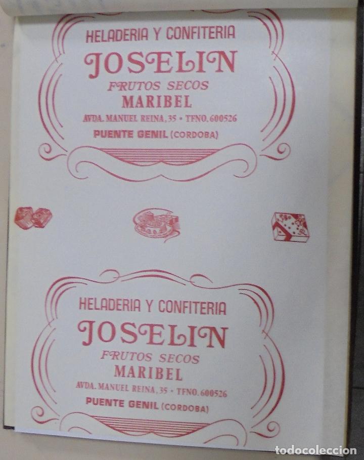 Sammelleidenschaft Papier: PLIEGO DE PAPEL. HELADERIA Y CONFITERIA JOSELIN. FRUTOS SECOS MARIBEL. PUENTE GENIL .35 X 28CM