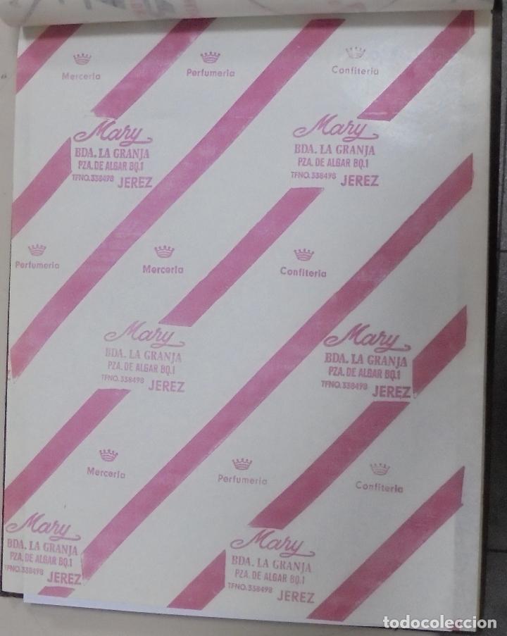 Sammelleidenschaft Papier: PLIEGO DE PAPEL. MERCERIA, PERFUMERIA, CONFITERIA. MARY. JEREZ, CADIZ. 35 X 28CM