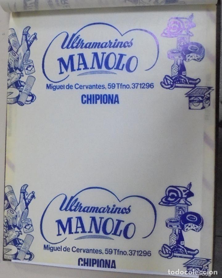 Sammelleidenschaft Papier: PLIEGO DE PAPEL. ULTRAMARINOS MANOLO. CHIPIONA. 35 X 28CM