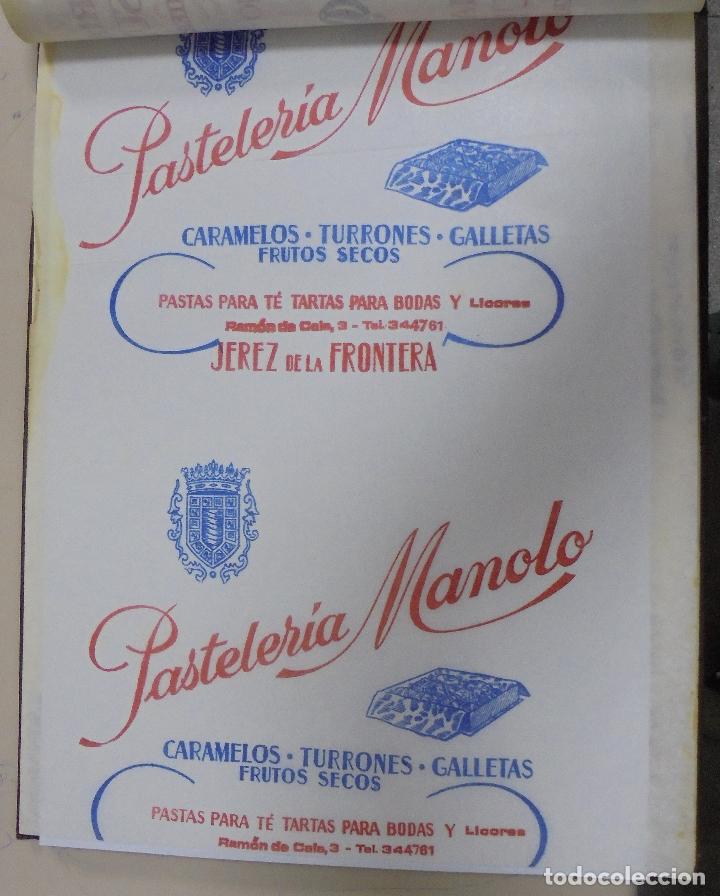 Collectionnisme: PLIEGO DE PAPEL. PASTELERIA MANOLO. CARAMELOS, TURRONES, GALLETAS. JEREZ, CADIZ. 35 X 28CM