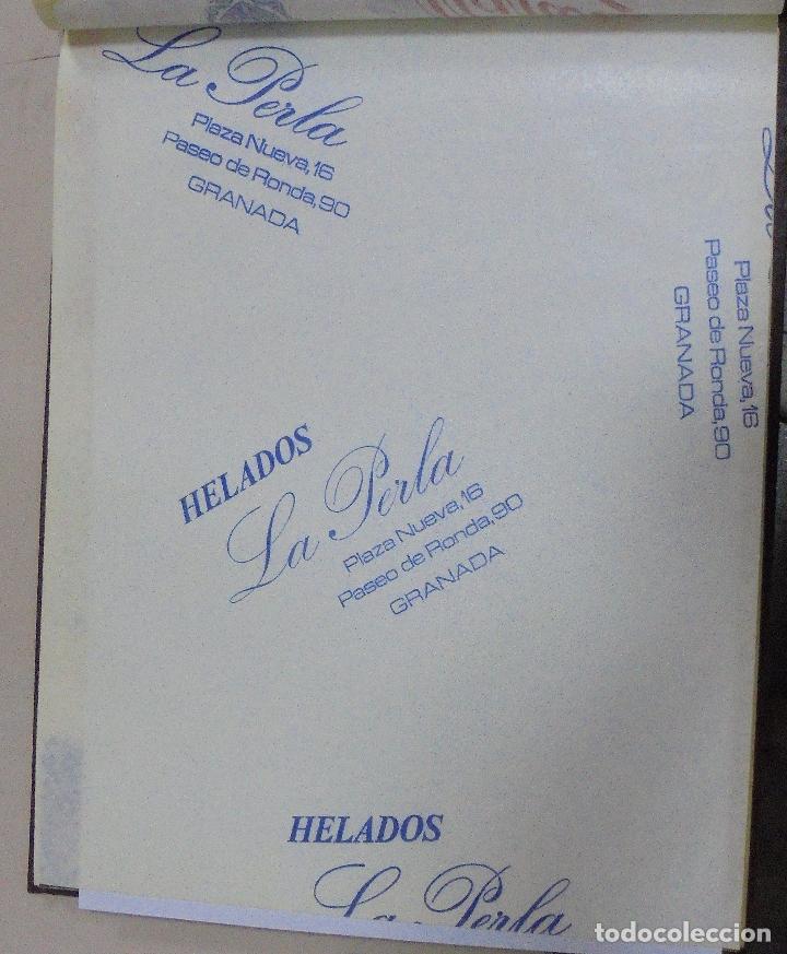 Collectionnisme: PLIEGO DE PAPEL. HELADOS LA PERLA. GRANADA. 35 X 28CM