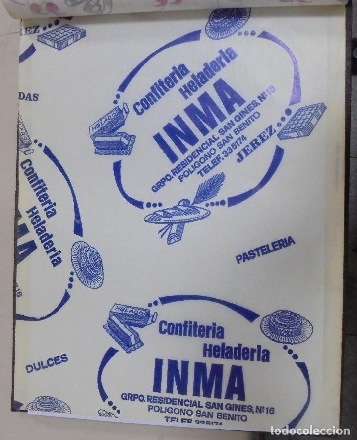 Collectionnisme: PLIEGO DE PAPEL. CONFITERIA HELADERIA INMA. JEREZ, CADIZ. 35 X 28CM