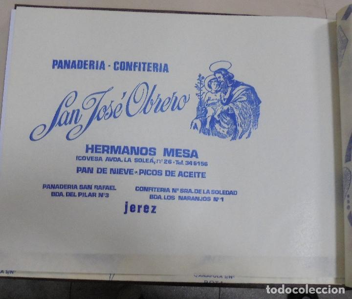 Collectionnisme: PLIEGO DE PAPEL. PANADERIA CONFITERIA. SAN JOSE OBRERO. HERMANOS MESA. JEREZ, CADIZ. 35 X 28CM