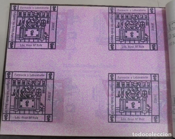 Coleccionismo: PLIEGO DE PAPEL. FARMACIA. LDA. ROSA M&ordf; RUIZ. JEREZ, CADIZ. 35 X 28CM