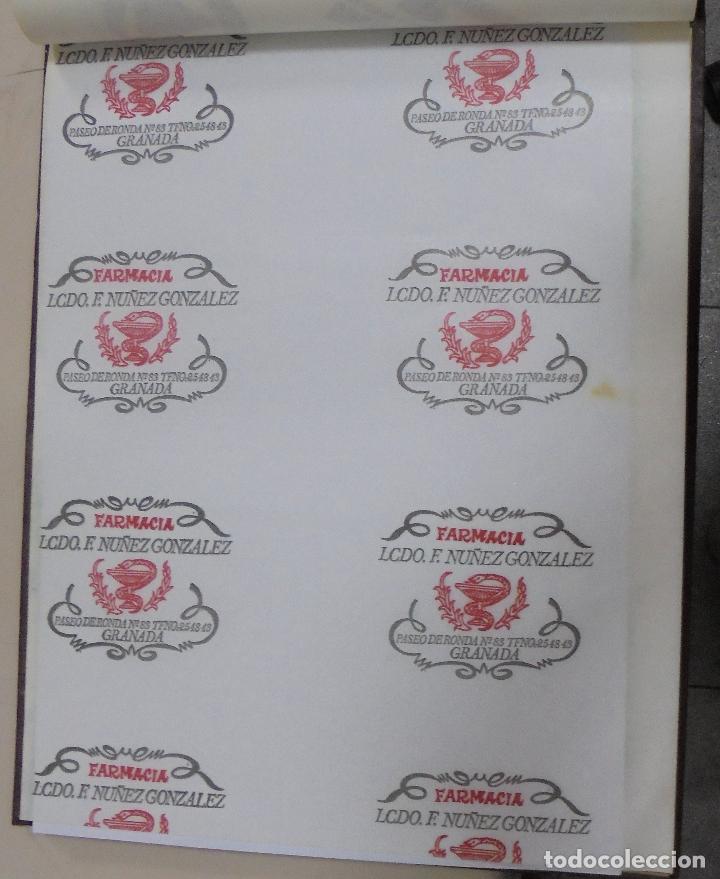 Coleccionismo: PLIEGO DE PAPEL. FARMACIA LCDO. F.NU&Ntilde;EZ GONZALEZ. GRANADA. 35 X 28CM