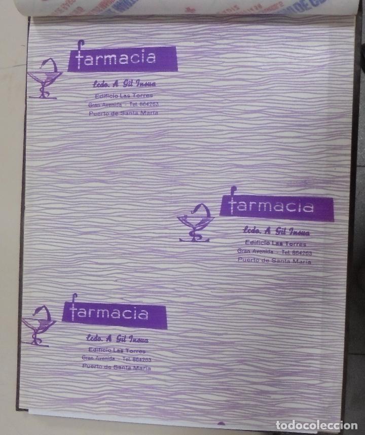 Collectionnisme: PLIEGO DE PAPEL. FARMACIA. LCDA. A.GIL INSUA. PUERTO DE SANTA MARIA, CADIZ. 35 X 28CM