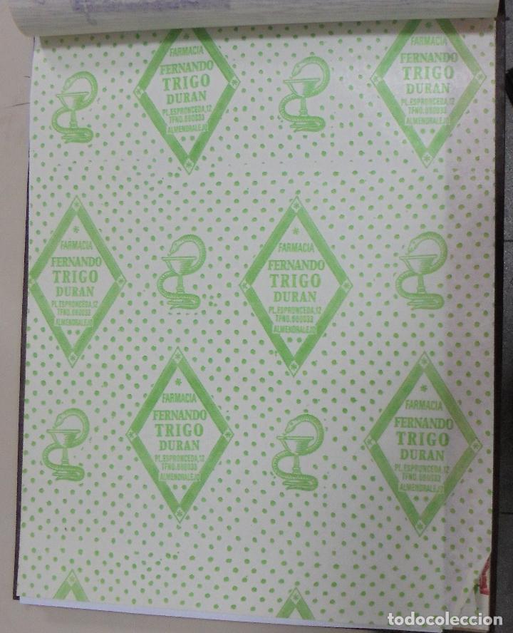 Collectionnisme: PLIEGO DE PAPEL. FARMACIA. FERNANDO TRIGO DURAN. ALMENDRALEJO. 35 X 28CM