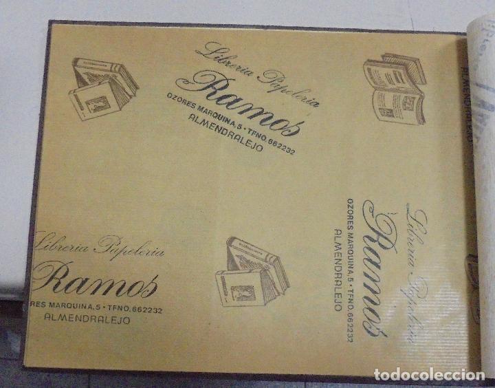 Sammelleidenschaft Papier: PLIEGO DE PAPEL. LIBRERIA PAPELERIA. RAMOS. ALMENDRALEJO, BADAJOZ. 35 X 28CM