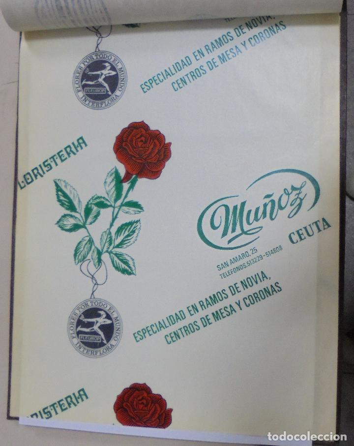 Sammelleidenschaft Papier: PLIEGO DE PAPEL. FLORISTERIA MU&Ntilde;OZ. CEUTA. 35 X 28CM