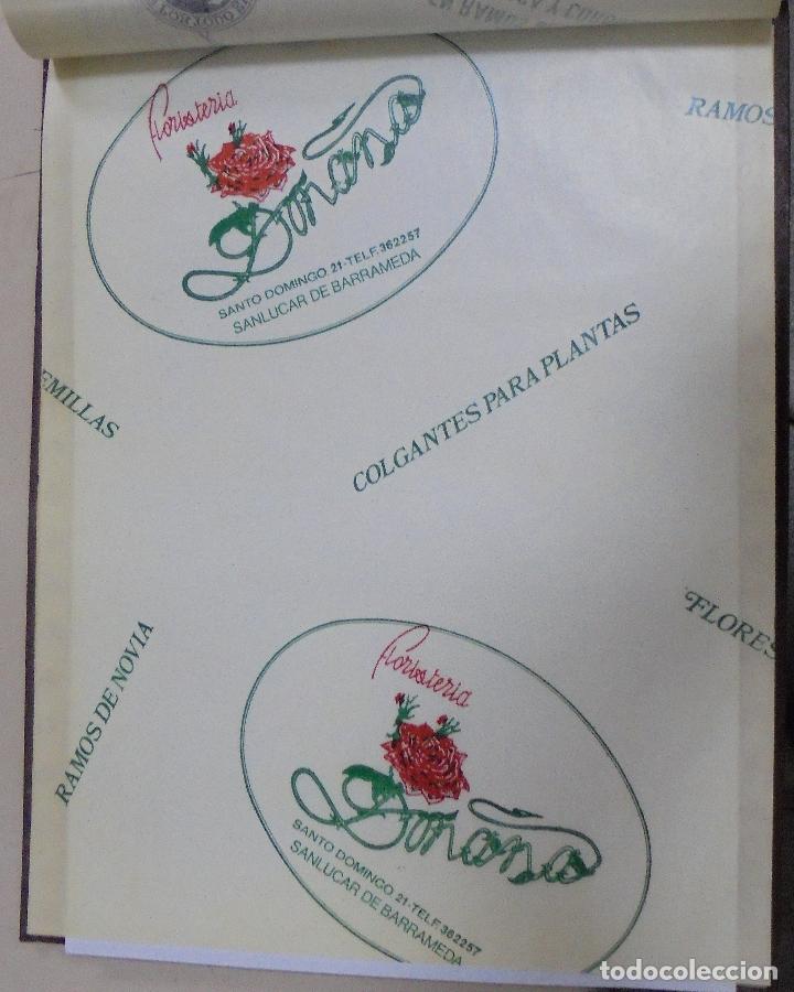 Sammelleidenschaft Papier: PLIEGO DE PAPEL. FLORISTERIA DO&Ntilde;ANA. SANLUCAR DE BARRAMEDA, CADIZ. 35 X 28CM