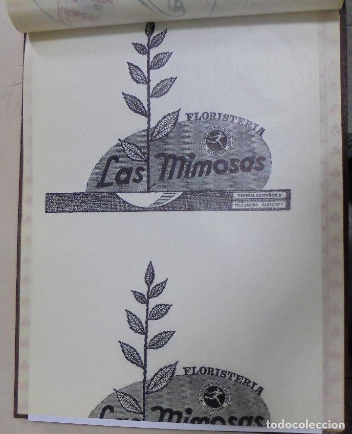 Sammelleidenschaft Papier: PLIEGO DE PAPEL. FLORISTERIA LAS MIMOSAS. ALGECIRAS, CADIZ. 35 X 28CM