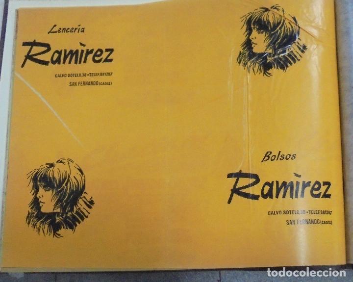 Collecting paper: PLIEGO DE PAPEL. LENCERIA RAMIREZ. SAN FERNANDO, CADIZ. 35 X 28CM