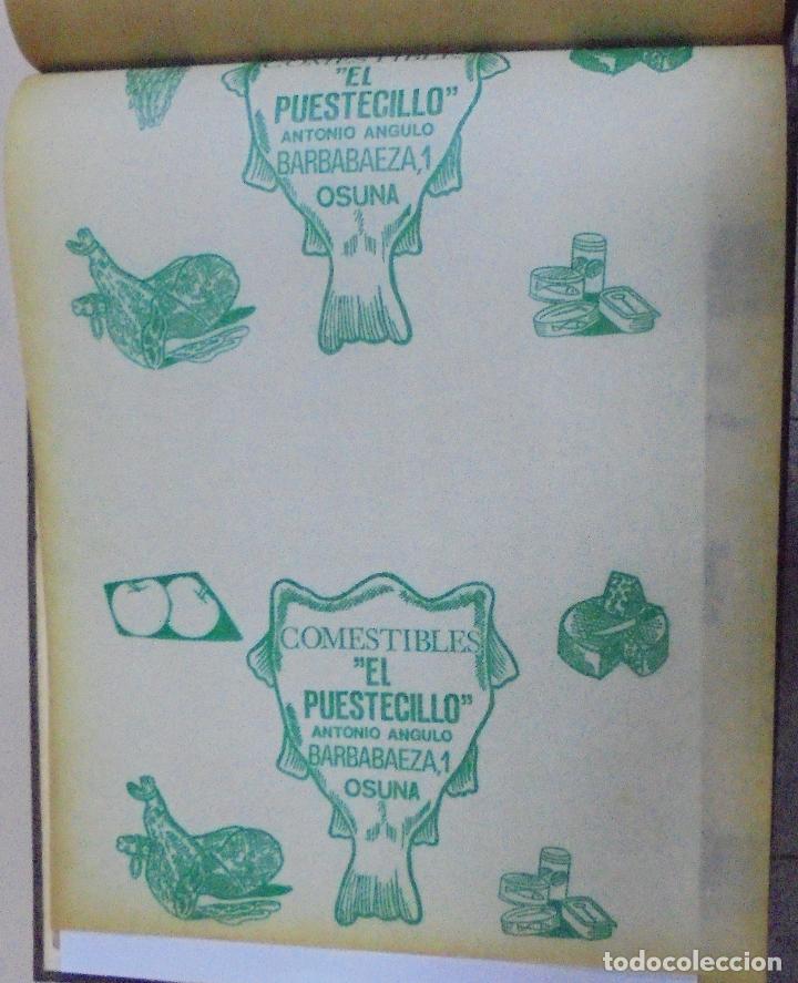 Collecting paper: PLIEGO DE PAPEL. COMESTIBLES EL PUESTECILLO. ANTONIO ANGULO. OSUNA. 35 X 28CM