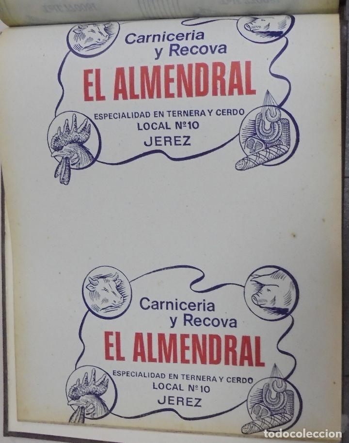 Collecting paper: PLIEGO DE PAPEL. CARNICERIA Y RECOVA. EL ALMENDRAL. JEREZ, CADIZ. 35 X 28CM