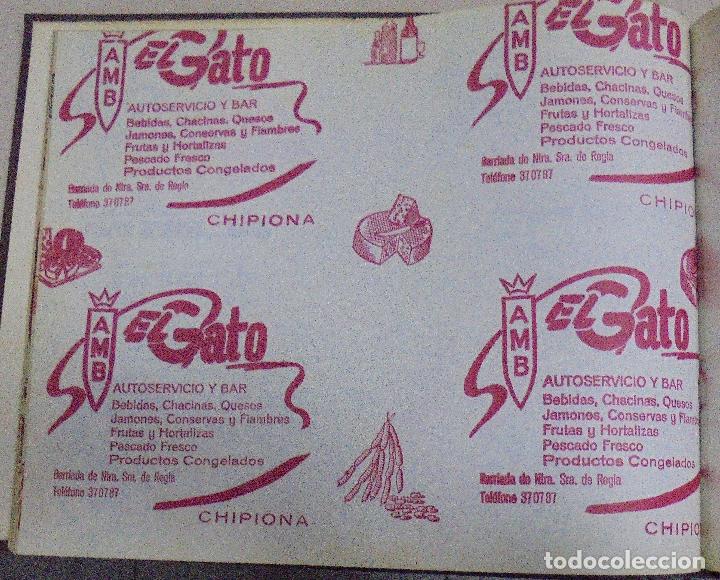 Collecting paper: PLIEGO DE PAPEL. AUTOSERVICIO Y BAR. EL GATO. CHIPIONA, CADIZ. 35 X 28CM