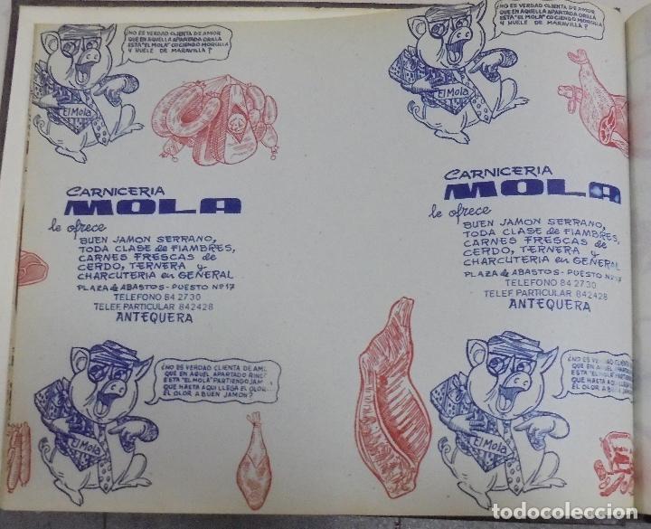 Collecting paper: PLIEGO DE PAPEL. CARNICERIA MOLA. ANTEQUERA, MALAGA. 35 X 28CM