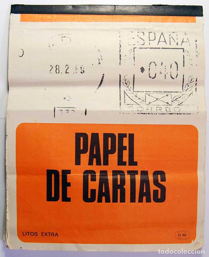 Coleccionismo: Libreta con papel de cartas Litos Extra de rayas. Sin usar - Foto 1
