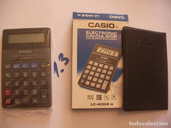 Coleccionismo: ANTIGUA CALCULADORA CASIO LC-403LB - Foto 1