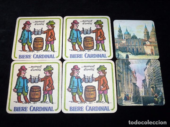 Sammeln: LOTE DE 6 POSAVASOS DE CART&Oacute;N. BIERE CARDINAL Y SERIE VISTAS ANTIGUAS DE ESPA&Ntilde;A. A&Ntilde;OS 60