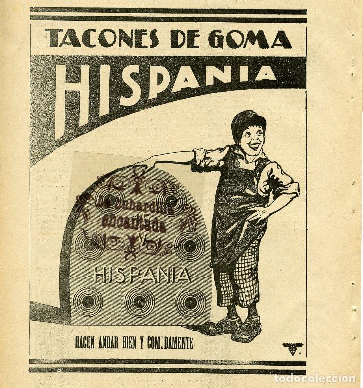 Coleccionismo: PUBLICIDAD 1929 - COLECCION ROPA - TACONES DE GOMA HISPANIA