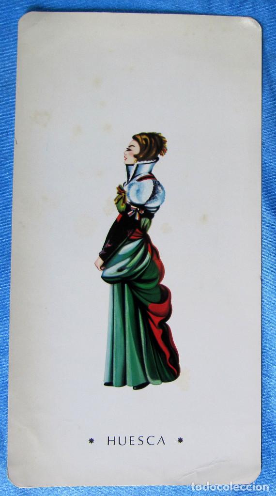 Coleccionismo: L&Aacute;MINA CON MUJER Y TRAJE T&Iacute;PICO DE HUESCA. REGALO DE LABORATORIOS CASEN, ZARAGOZA, 1971.
