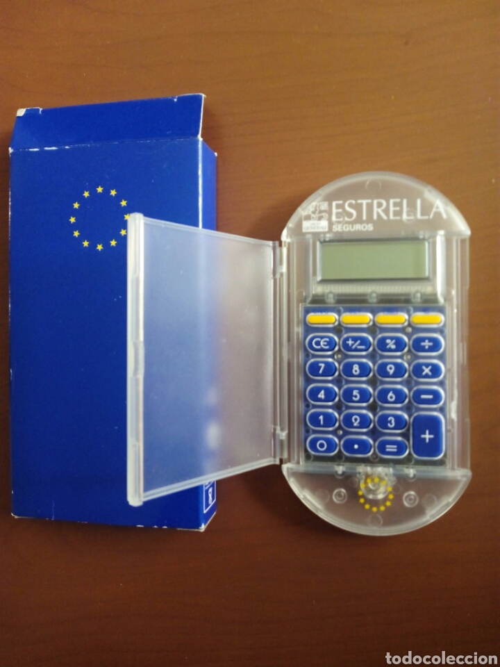Coleccionismo: CALCULADORA EUROCONVERSION PUBLUCIDAD LA ESTRELLA - Foto 1