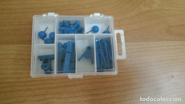 Collectionnisme: CAJITA DE CLIPS DE COLECCI&Oacute;N AZULES