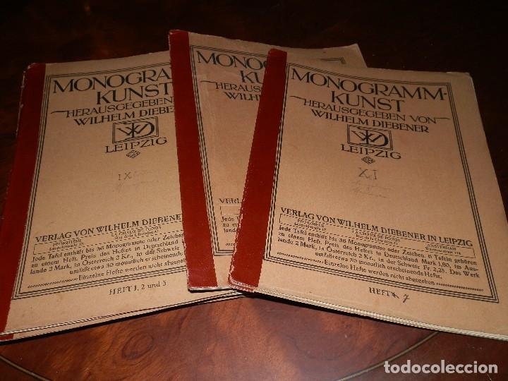 Coleccionismo: MONOGRAM-KUNST,LEIPZIG. C.1911 12 CARPETAS CON 143 LAMINAS 31X23, UTIL TATOO TATUAJES,