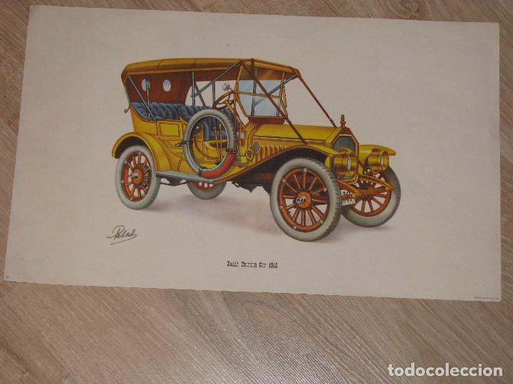 Coleccionismo: LAMINA DE COCHE ANTIGUO. BUICK TOURING CAR 1910. 40 x 24 cm.