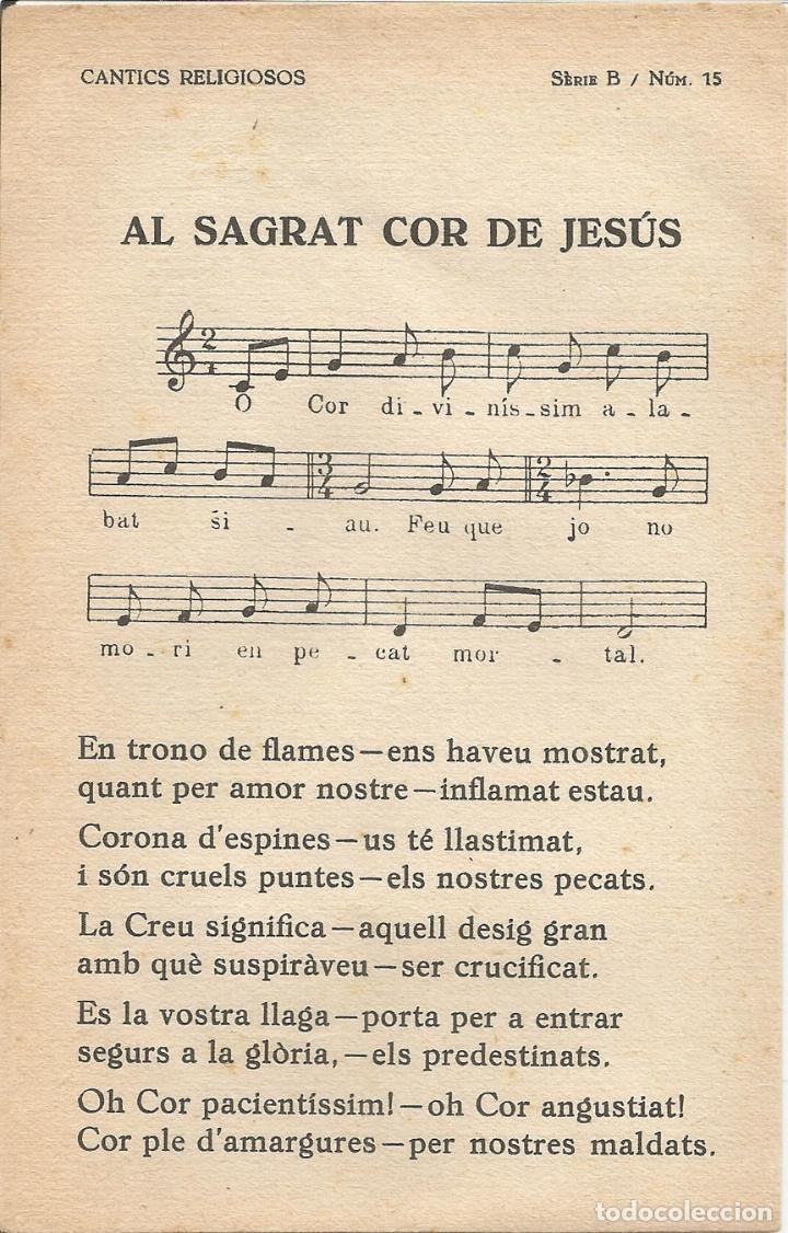 Collectionnisme: C&Agrave;NTICS RELIGIOSOS B - ACTES PER LA COMUNI&Oacute; - FOMENT DE PIETAT - EDIT. BALMES