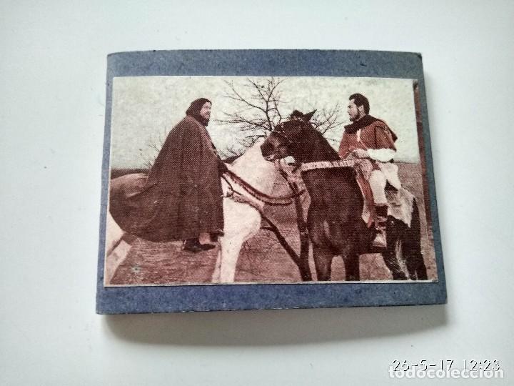 Coleccionismo: Antiguo espejo hecho de cartulina con cromo de actores. A&ntilde;os 60.