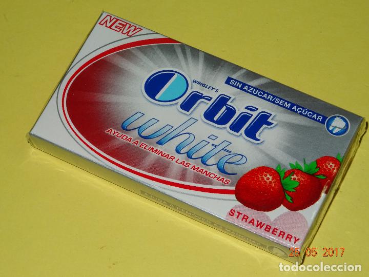 Coleccionismo: Antiguo Paquete de Chicles ORBIT WHITE con Sabor de Fresa