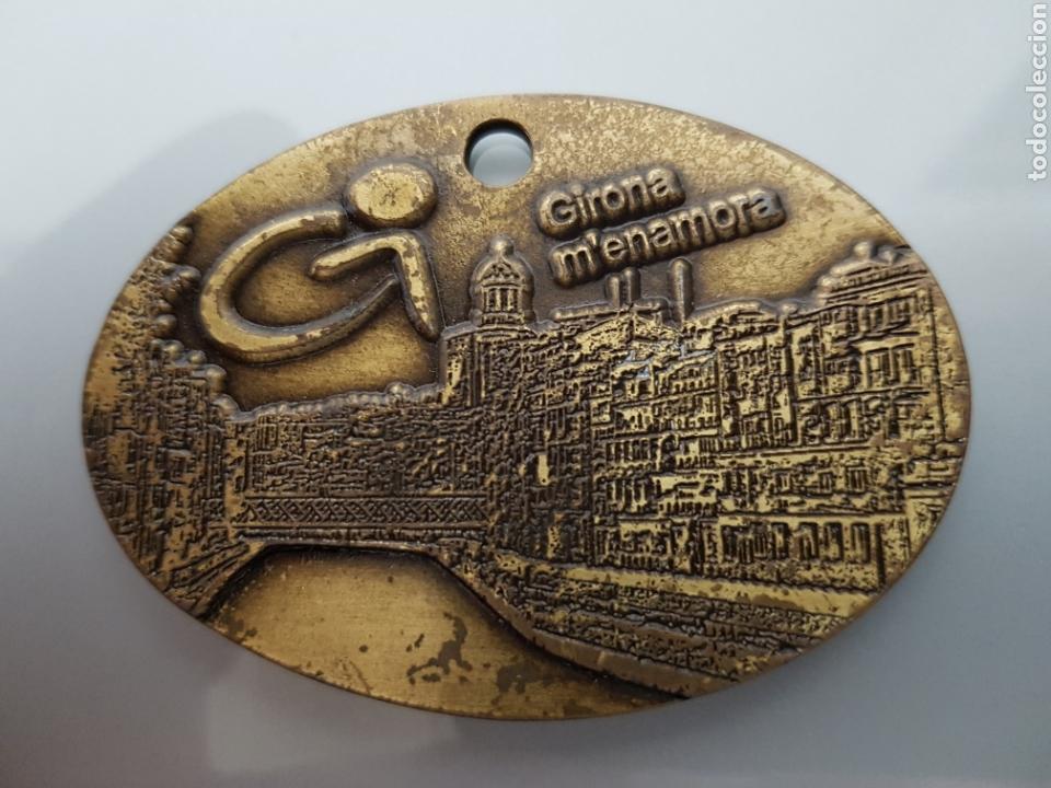 Coleccionismo: PLACA GIRONA M'ENAMORA METAL GI 7X5cm
