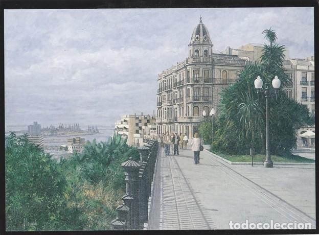 Coleccionismo: TARRAGONA - LAMINA REPRODUCCION PINTURA - BALCON DEL MEDITERRANEO - MEDIDAS 20,5 x 14,5 cm.