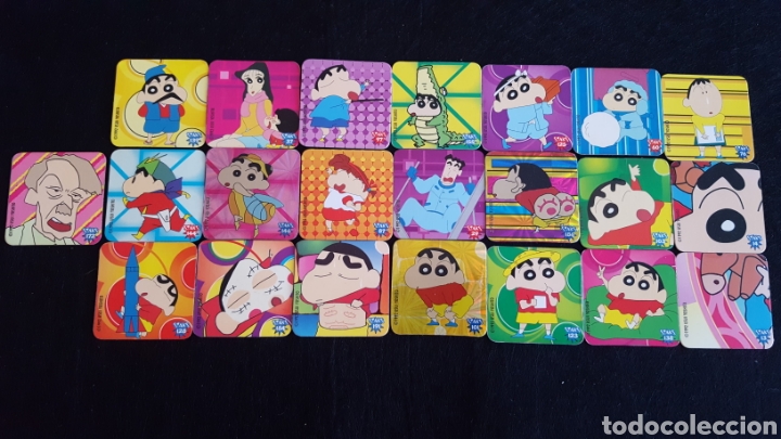 Coleccionismo: Lote 22 staks imanes shin chan