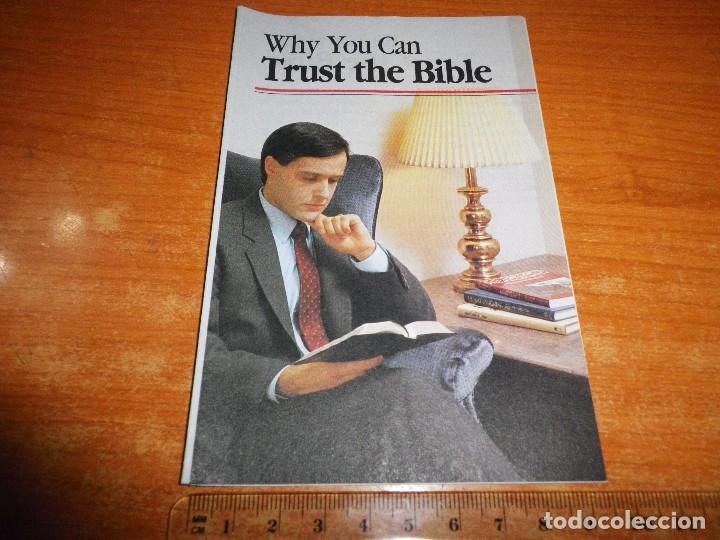 Coleccionismo: WHY YOU CAN TRUST THE BIBLE TRATADO TESTIGOS DE JEHOVA EN INGLES WATCHTOWER