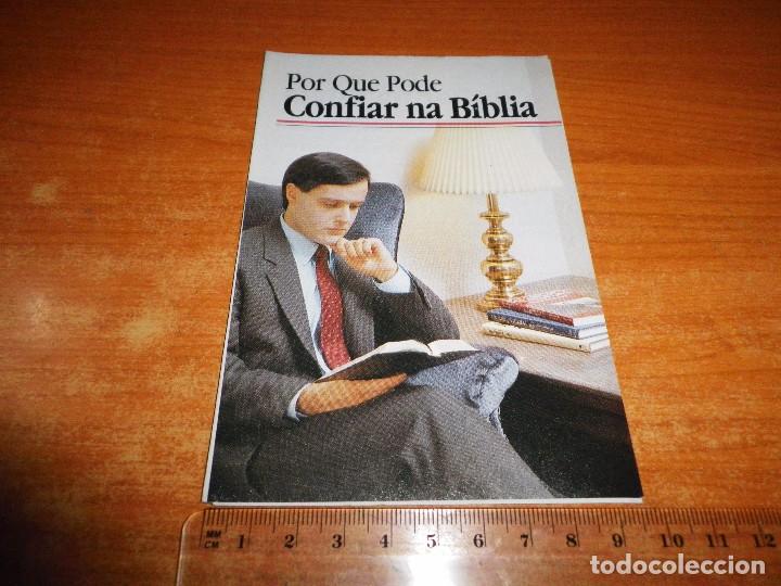 Coleccionismo: POR QUE PODE CONFIAR NA BIBLIA TRATADO TESTIGOS DE JEHOVA EN PORTUGUES  WATCHTOWER