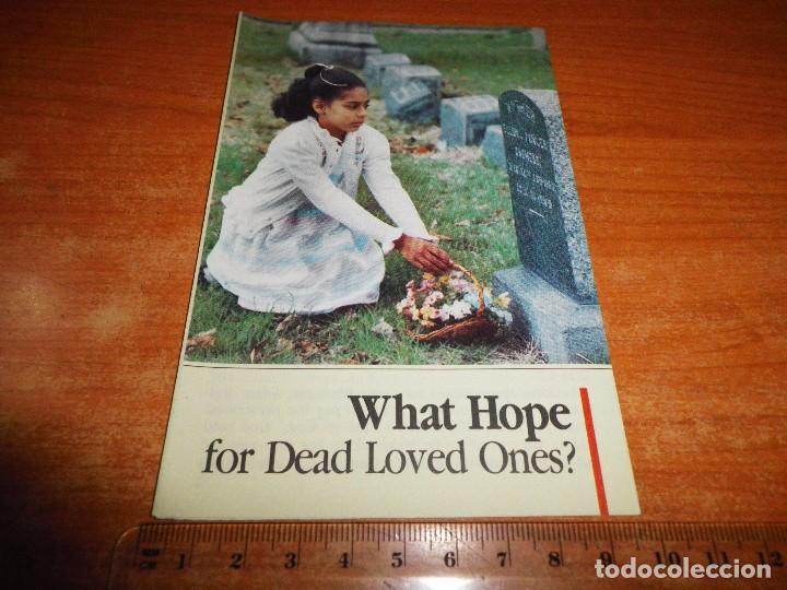 Coleccionismo: WHAT HOPE FOR DEAD LOVED ONES TRATADO TESTIGOS DE JEHOVA EN INGLES 1987 ALEMANIA WATCHTOWER