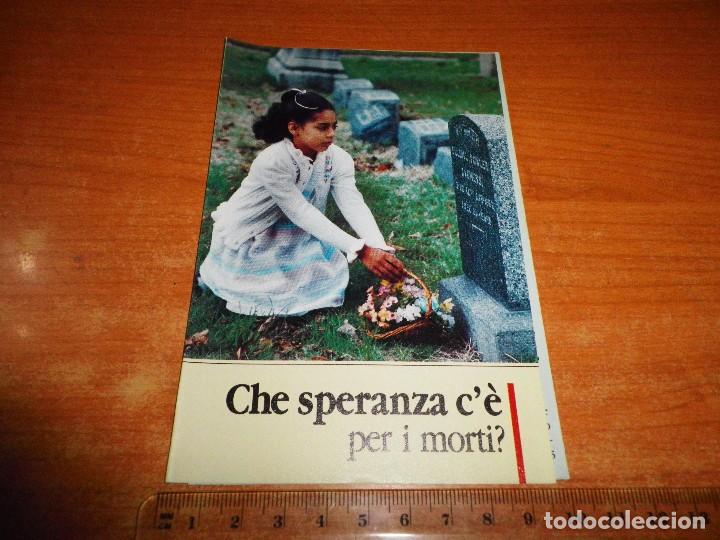 Coleccionismo: CHE SPERANZA C&acute;&Eacute; PER I MORTI ? TRATADO TESTIGOS DE JEHOVA EN ITALIANO 1987 ITALIA WATCHTOWER
