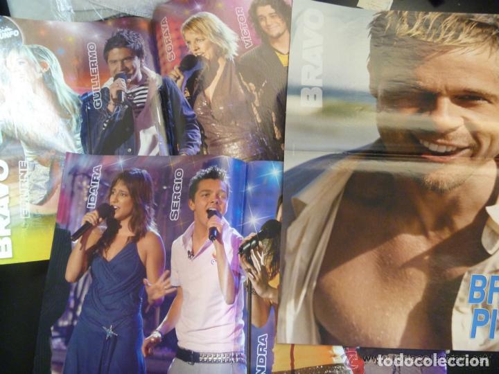 Coleccionismo: LOTE DE 3 POSTER ( HOJAS CENTRALES ) DE LA REVISTA BRAVO. DOS DE OPERACION TRIUNFO