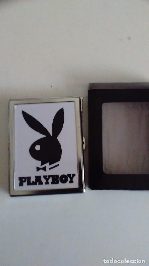 Coleccionismo: Pitillera Playboy con mechero. Sin estrenar - Foto 1