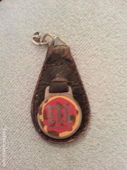 Coleccionismo: llavero montesa piel