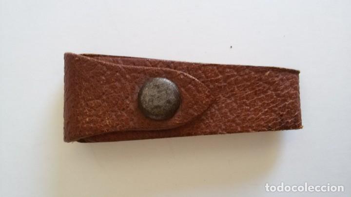 Coleccionismo: FUNDA CUERO -  BOQUILLA PLEGABLE - Foto 1
