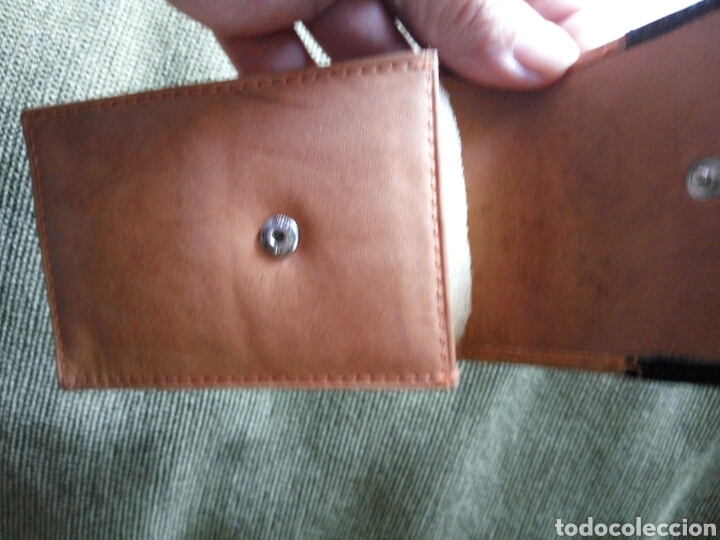 Coleccionismo: Pitillera, piel, bolsillo, nueva - Foto 3