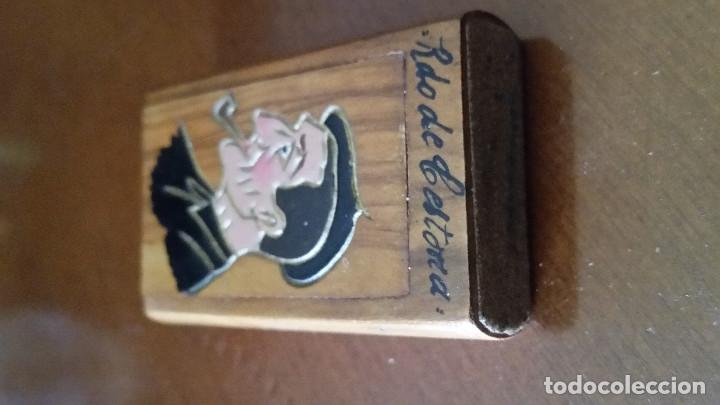 Coleccionismo: Cerillero en madera recuerdo - Foto 3