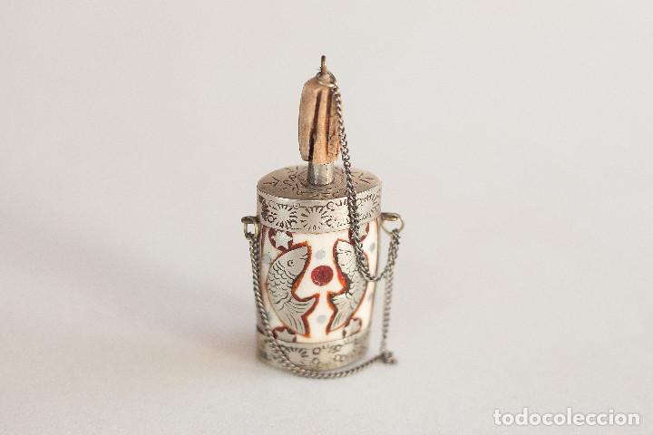 Coleccionismo: SNUFF BOTTLE CON MARFIL INCRUSTADO - Foto 1