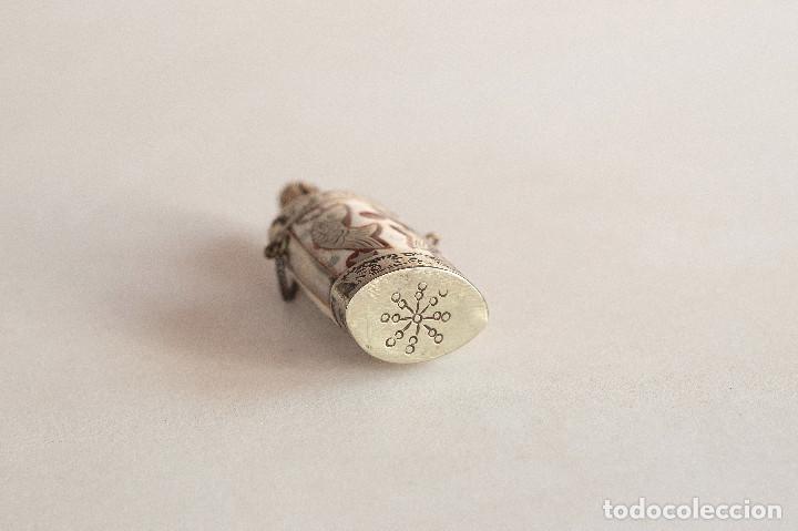 Coleccionismo: SNUFF BOTTLE CON MARFIL INCRUSTADO - Foto 5